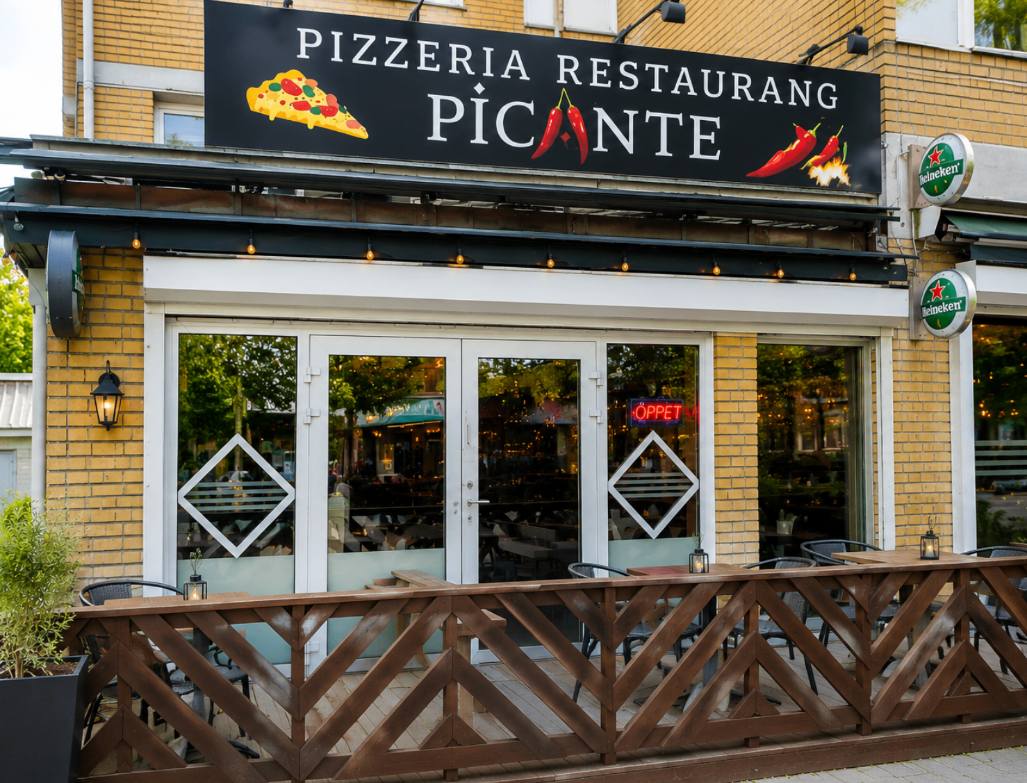 Fasaden på Pizzeria Picante